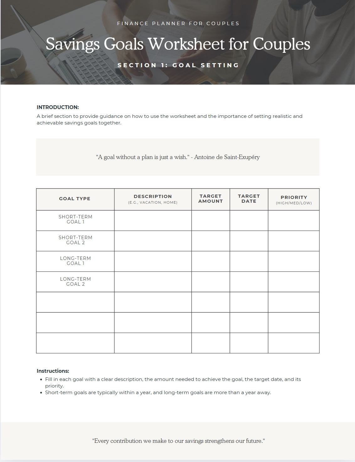Finance Planner for Couples