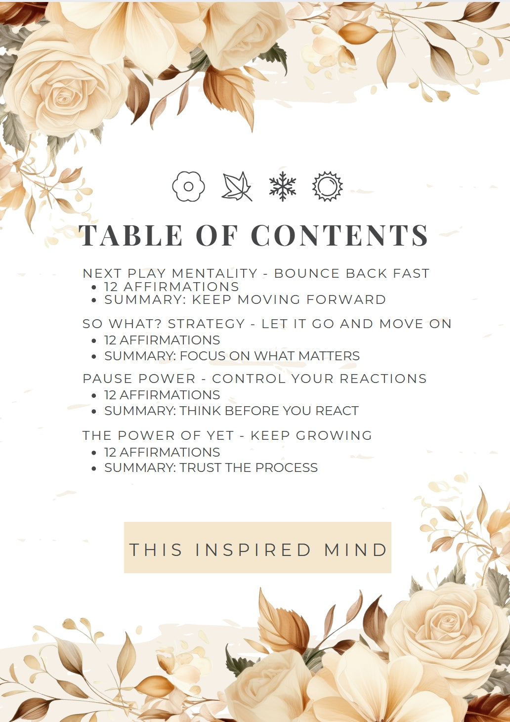 Mindset Affirmation Cards for Kids and Teens